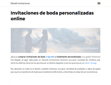 Tablet Screenshot of detailsinvitaciones.com